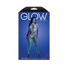 Fantasy Lingerie Glow High Voltage Uv Reactive High Neck Bodystocking & G-String Panty O/S