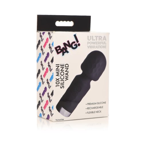Bang! 10X Mini Silicone Wand Black