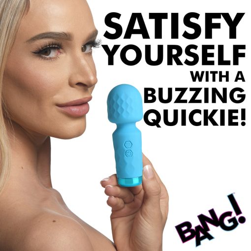 Bang! 10X Mini Silicone Wand Blue - Image 11