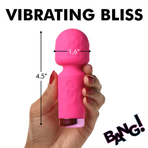 Bang! 10X Mini Silicone Wand Pink - Image 12