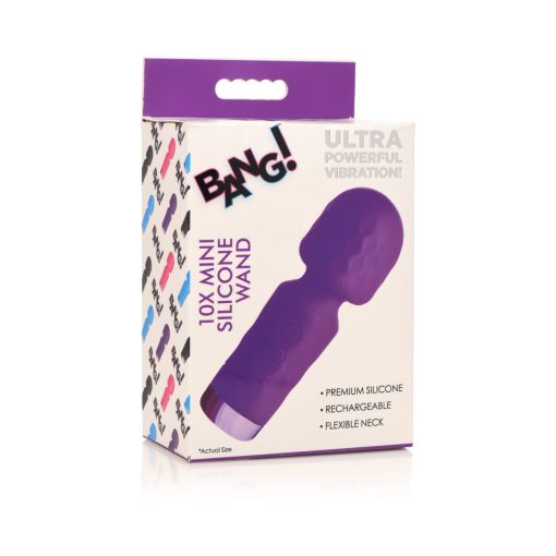 Bang! 10X Mini Silicone Wand Purple
