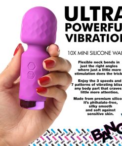 Bang! 10X Mini Silicone Wand Purple