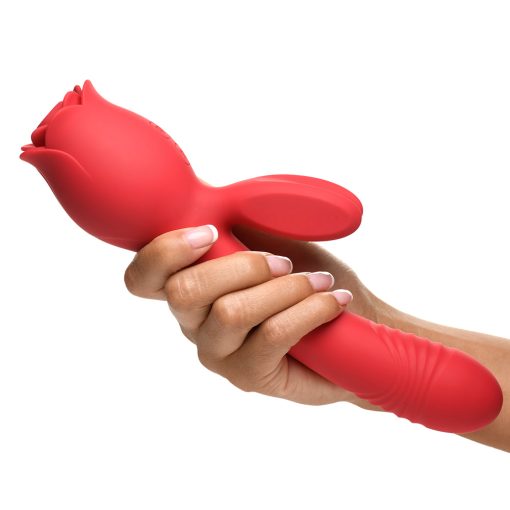 Bloomgasm Blooming Bunny Sucking & Thrusting Silicone Rabbit Vibrator - Image 12
