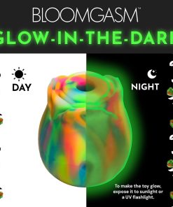 Bloomgasm Glow Rose Glow-In-The-Dark Rose Clit Stimulator