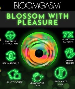 Bloomgasm Glow Rose Glow-In-The-Dark Rose Clit Stimulator
