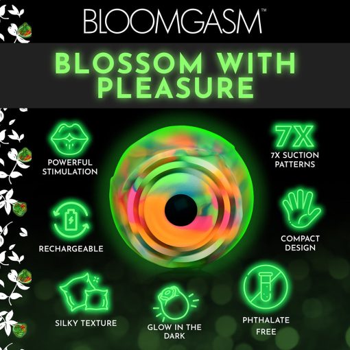 Bloomgasm Glow Rose Glow-In-The-Dark Rose Clit Stimulator - Image 12