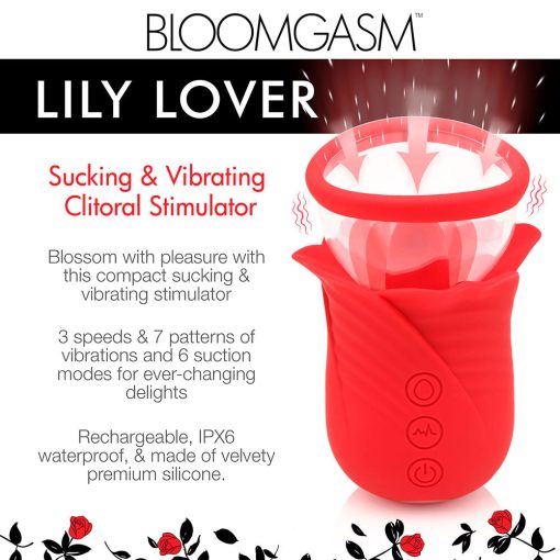 Bloomgasm Lily Lover Sucking & Vibrating Clitoral Stimulator - Image 12