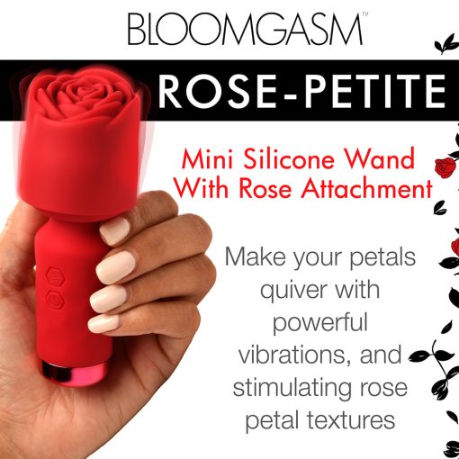 Bloomgasm Pleasure Rose-Petite Mini Silicone Rose Wand - Image 8