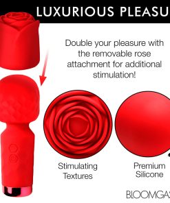 Bloomgasm Pleasure Rose-Petite Mini Silicone Rose Wand