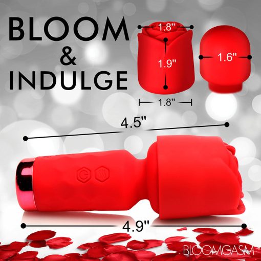 Bloomgasm Pleasure Rose-Petite Mini Silicone Rose Wand - Image 10