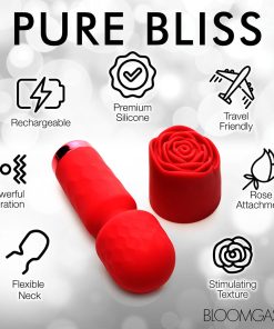 Bloomgasm Pleasure Rose-Petite Mini Silicone Rose Wand