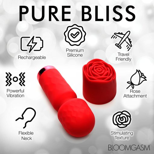 Bloomgasm Pleasure Rose-Petite Mini Silicone Rose Wand - Image 11