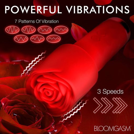Bloomgasm Pleasure Rose-Petite Mini Silicone Rose Wand - Image 12