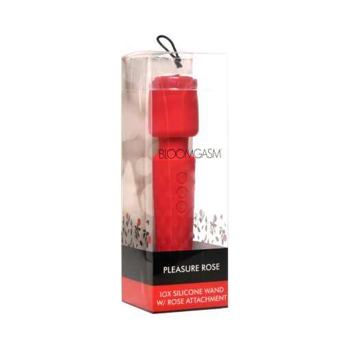 Bloomgasm Pleasure Rose 10X Silicone Wand With Rose Attachment