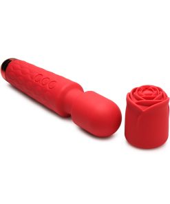 Bloomgasm Pleasure Rose 10X Silicone Wand With Rose Attachment