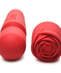 Bloomgasm Pleasure Rose 10X Silicone Wand With Rose Attachment