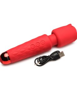 Bloomgasm Pleasure Rose 10X Silicone Wand With Rose Attachment