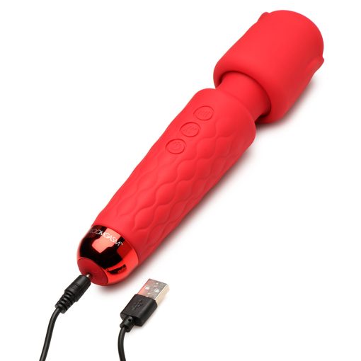 Bloomgasm Pleasure Rose 10X Silicone Wand With Rose Attachment - Image 12