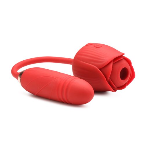 Bloomgasm Romping Rose 10X Suction Rose & Thrusting Vibrator - Image 2