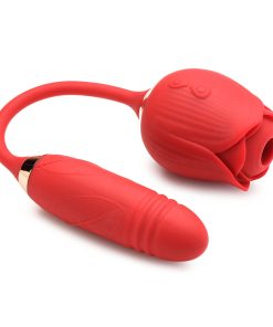 Bloomgasm Romping Rose 10X Suction Rose & Thrusting Vibrator