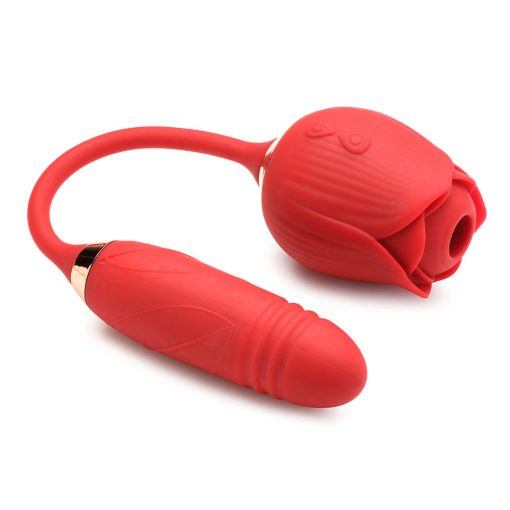 Bloomgasm Romping Rose 10X Suction Rose & Thrusting Vibrator - Image 3