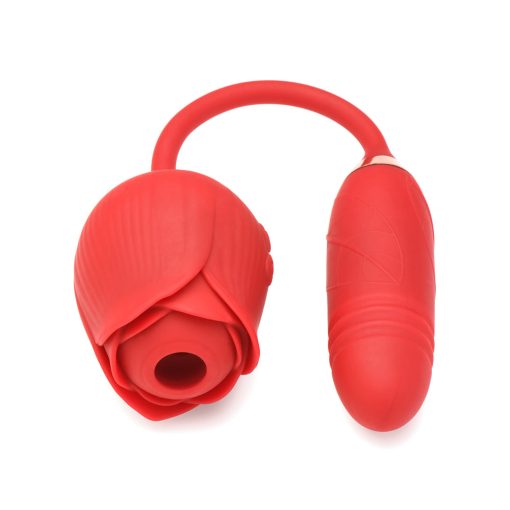 Bloomgasm Romping Rose 10X Suction Rose & Thrusting Vibrator - Image 4
