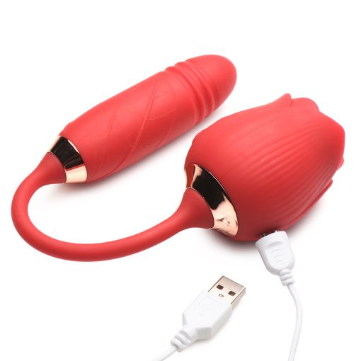 Bloomgasm Romping Rose 10X Suction Rose & Thrusting Vibrator - Image 8