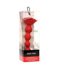 Bloomgasm Rose Twirl 10X Vibrating & Rotating Silicone Anal Beads
