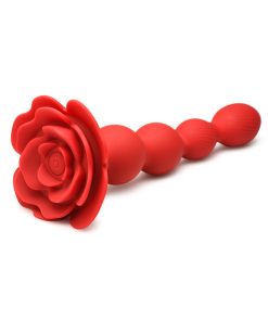 Bloomgasm Rose Twirl 10X Vibrating & Rotating Silicone Anal Beads