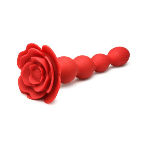 Bloomgasm Rose Twirl 10X Vibrating & Rotating Silicone Anal Beads - Image 2