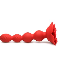 Bloomgasm Rose Twirl 10X Vibrating & Rotating Silicone Anal Beads