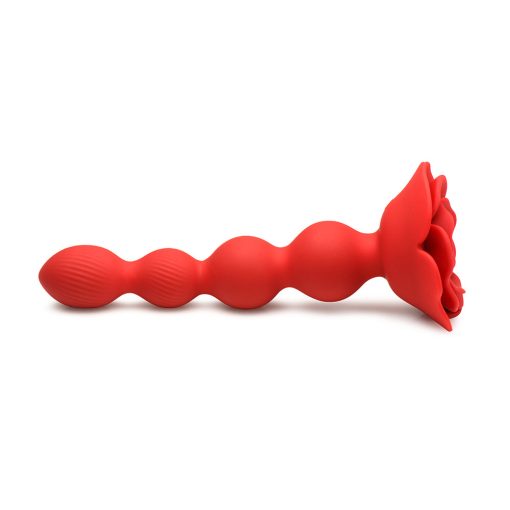 Bloomgasm Rose Twirl 10X Vibrating & Rotating Silicone Anal Beads - Image 6