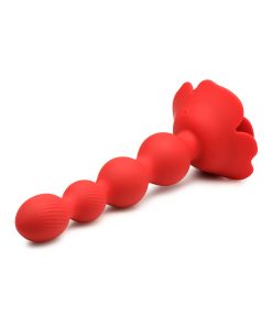 Bloomgasm Rose Twirl 10X Vibrating & Rotating Silicone Anal Beads