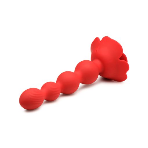 Bloomgasm Rose Twirl 10X Vibrating & Rotating Silicone Anal Beads - Image 7