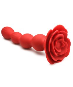 Bloomgasm Rose Twirl 10X Vibrating & Rotating Silicone Anal Beads