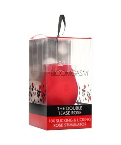 Bloomgasm The Double Tease Rose 10X Sucking & Licking Rose Stimulator
