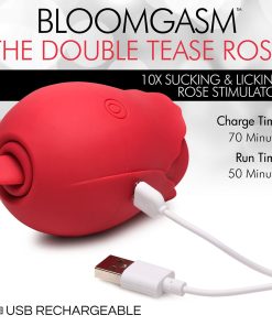 Bloomgasm The Double Tease Rose 10X Sucking & Licking Rose Stimulator