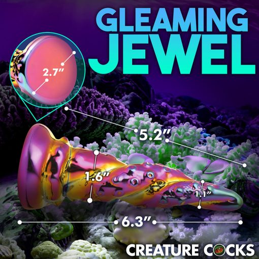 Creature Cocks Enchantress Rainbow Glass Dildo - Image 8