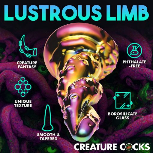 Creature Cocks Enchantress Rainbow Glass Dildo - Image 9