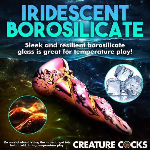 Creature Cocks Enchantress Rainbow Glass Dildo - Image 11