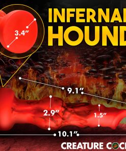 Creature Cocks Fire Hound Silicone Dildo L