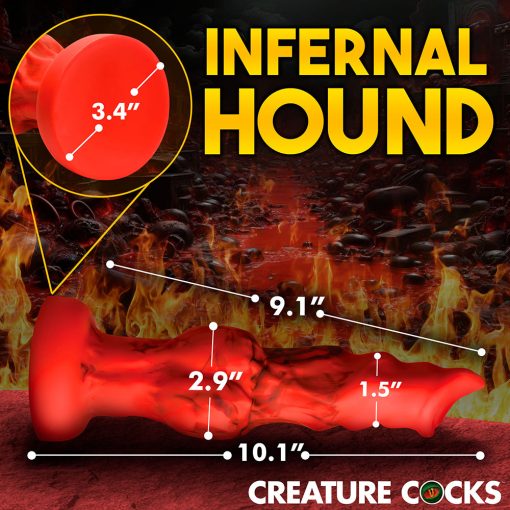 Creature Cocks Fire Hound Silicone Dildo L - Image 11