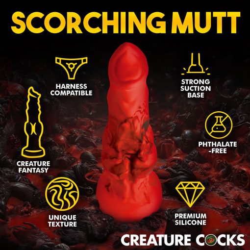 Creature Cocks Fire Hound Silicone Dildo L - Image 12