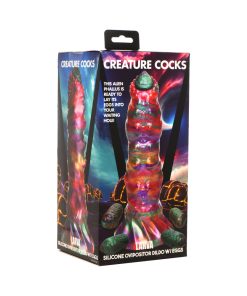 Creature Cocks Larva Silicone Ovipositor Dildo With Eggs