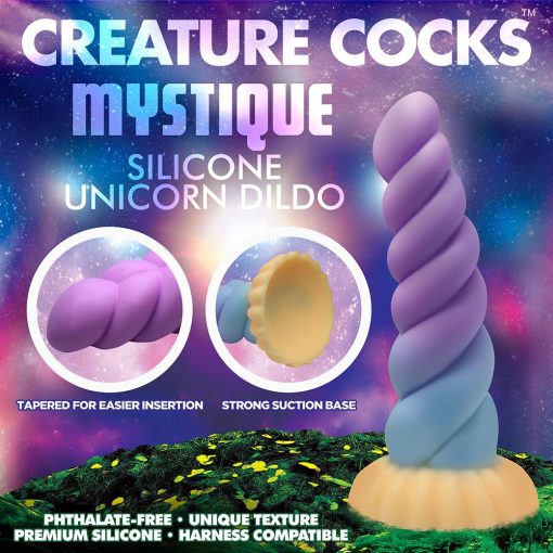 Creature Cocks Mystique Silicone Unicorn Dildo - Image 10