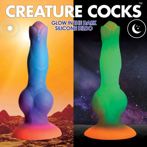 Creature Cocks Space Cock Glow-In-The-Dark Silicone Alien Dildo - Image 11