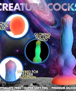 Creature Cocks Space Cock Glow-In-The-Dark Silicone Alien Dildo