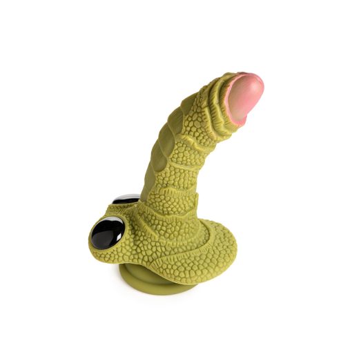 Creature Cocks Swamp Monster Green Scaly Silicone Dildo - Image 4