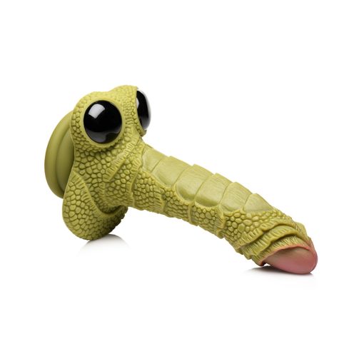 Creature Cocks Swamp Monster Green Scaly Silicone Dildo - Image 6