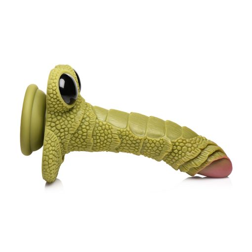 Creature Cocks Swamp Monster Green Scaly Silicone Dildo - Image 7